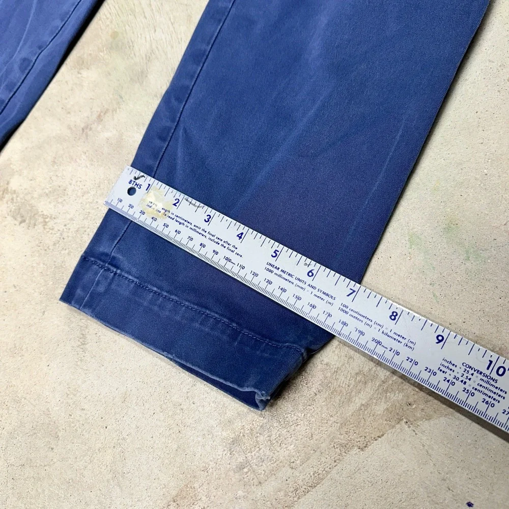 Banana‎ Republic Aiden Slim Fit Chinos Pants Blue Mens 30x32 Flat Front Casual
